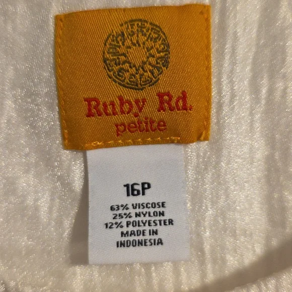 Ruby Rd. White Shimmery Button-Up Jacket - Picture 2 of 7